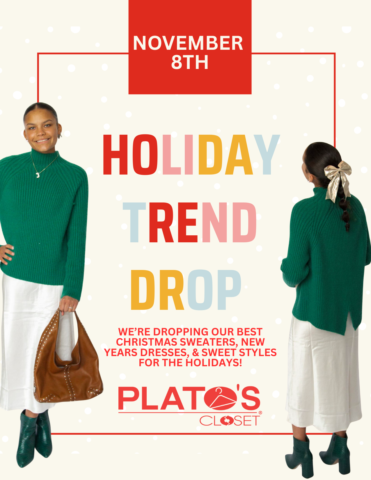 It’s the most stylish time of the year! Cozy up in our newest holiday drop — from ugly Christmas sweaters and sparkly party tops to chunky knits and festive dresses, we’ve got all the merry must-haves. Get in the Christmas spirit with holiday looks up to 90% off mall prices! Hurry in — these festive fits will go faster than hot cocoa on a snow day! ️